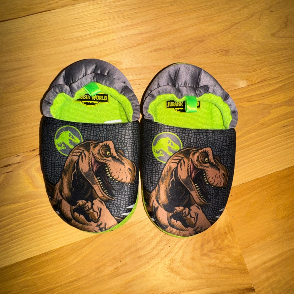 Kids Jurassic world dinosaur slippers